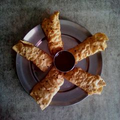 Crispy papad roll A picture of Crispy papad roll.