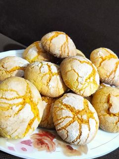 عکسی از دستور کوکی زعفرونی ترک دار