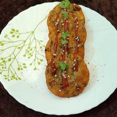 A picture of Chawal ke Aate ki instant tikki.