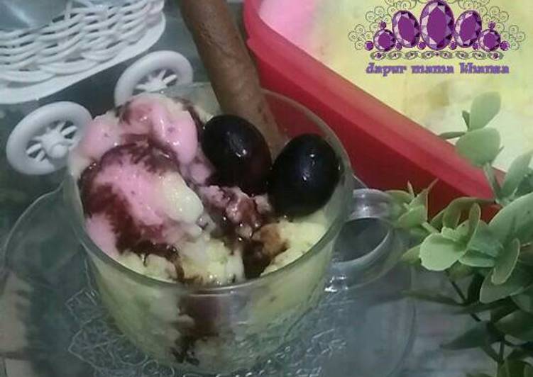 Bagaimana Menyiapkan Ice cream lembut sederhana yang Lezat Sekali