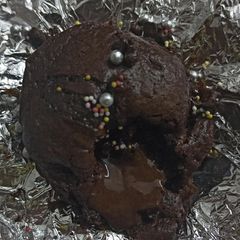A picture of Chocolava cake.