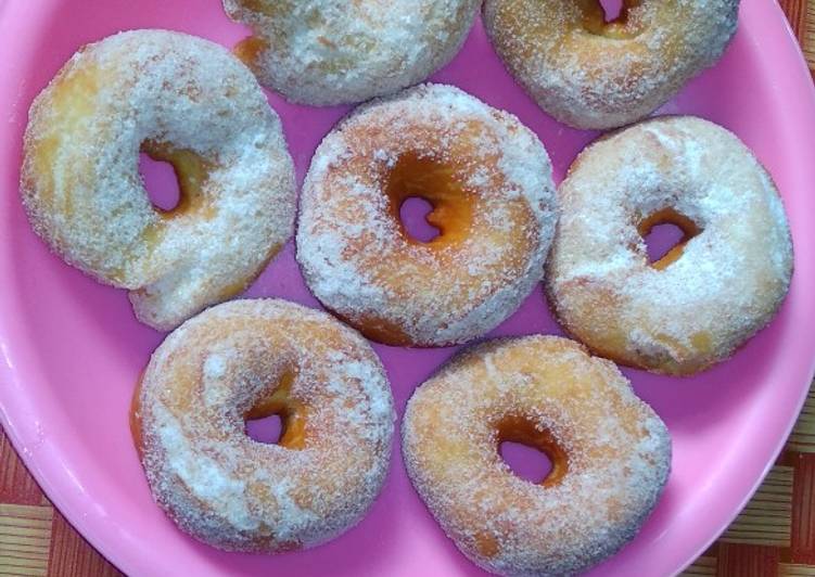 Resep Donat putri salju Anti Gagal