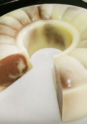 Foto resep Puding Roti Tawar Zebra