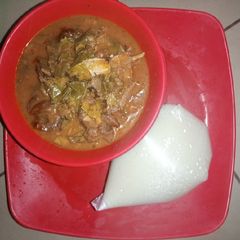 A picture of OHA soup.