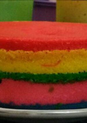 Foto resep Rainbow dates cake
