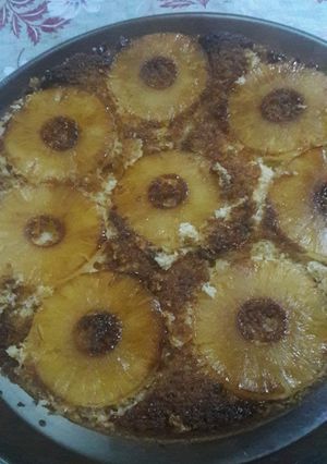 صورة لوصفة كيكة الاناناس