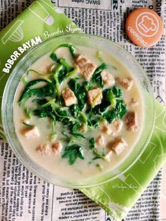Foto resep Bobor Bayam bumbu tumis