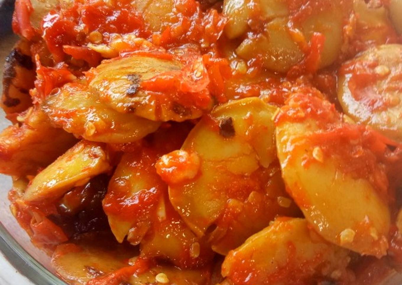 Jengkol balado bumbu sederhana