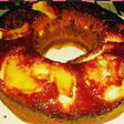 Torta invertida de manzana