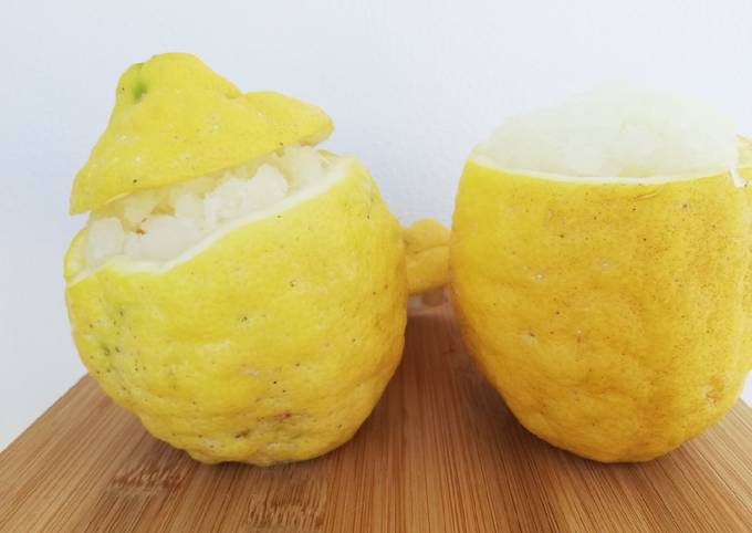 Sorbetto vegano al limone