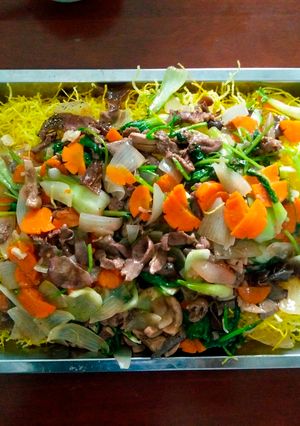 Hình của món Mì xào giòn đón Xuân.