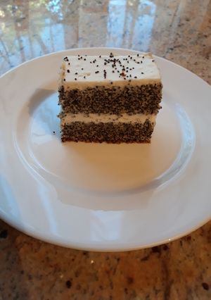 Mákos mascarponés szelet/torta recept fotója