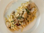 Una foto di carbonara pecorino