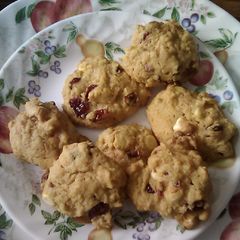 A picture of Chewy cranberry cookies.
