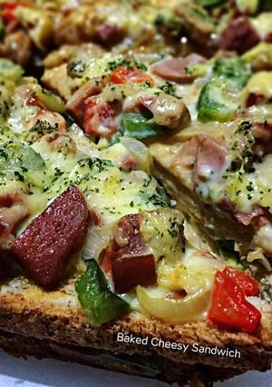 Foto resep Baked Cheesy Egg Sandwich