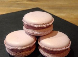 Une photo de Macarons à la framboise