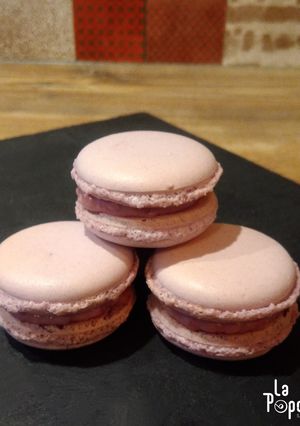 Une photo de Macarons à la framboise