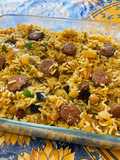 Rice with Chorizo, Eggplant, and Pepper