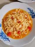 Mie Nyemek Kuah Pedas