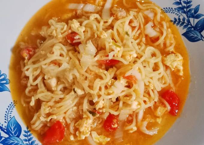 Resep Mie Nyemek Kuah Pedas Oleh Kasmira Cookpad