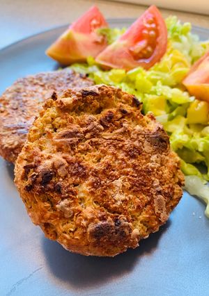 Una foto de Hamburguesa de quinoa y garbanzos