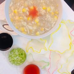 A picture of Chicken Corn Soup.