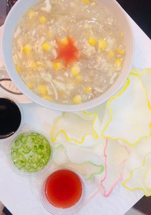 A picture of Chicken Corn Soup.
