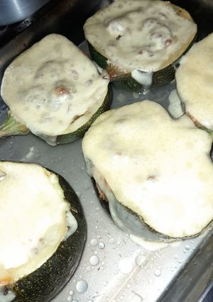 Una foto de Zapallito italiano relleno