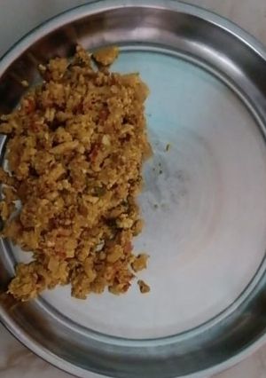 A picture of Egg bhruji.