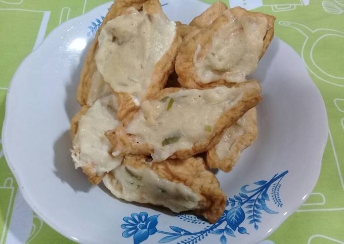 Tahu bakso ayam kukus