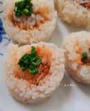 Xôi cuộn chà bông (ruốc)