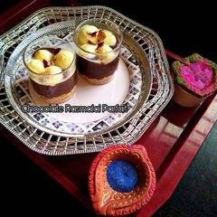 Chocolate Rasmalai Parfait A picture of Chocolate Rasmalai Parfait.