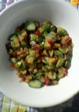 Foto resep Tumis pete kentang hot.