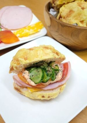 簡單零失敗，老少皆宜的酥炸三明治 的食譜成品照片