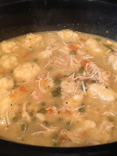 A picture of Chicken and Dumpling Soup.