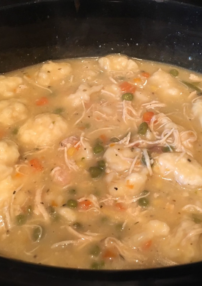 A picture of Chicken and Dumpling Soup.