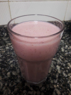 Una foto de Batido de fresa