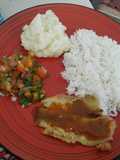 Filete de tilapia en salsa de maracuyá
