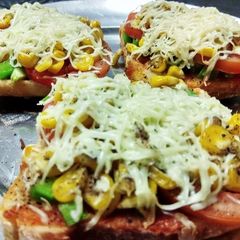 Bread pizza A picture of Bread pizza.