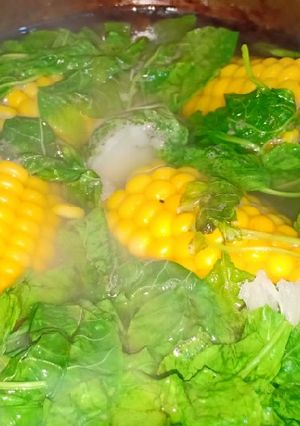 Foto resep Sayur bayam jagung bening