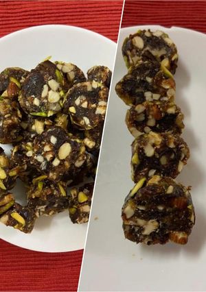 A picture of Dates Burfi.