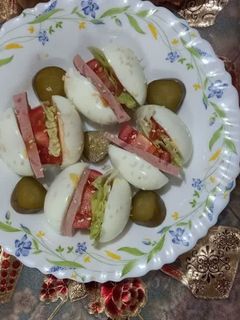 عکسی از دستور همبرگر تخم مرغی