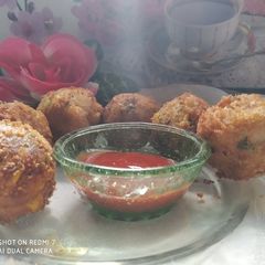 A picture of Corn Cheese Balls.