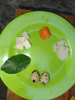 Foto resep MPASI 6 Bulan Pertama (Prohe Telur Puyuh) sekali makan