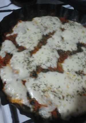 Una foto de Pizza de acelga