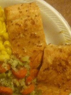 A picture of Maple Mustard Glazed Salmon.