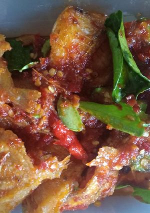 Foto resep Ikan asin tipis balado pete