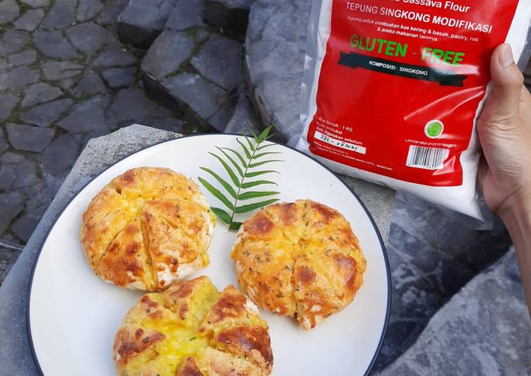 Cara Gampang Menyiapkan Korean cheese bread gluten free tepung mocaf bandung Anti Gagal