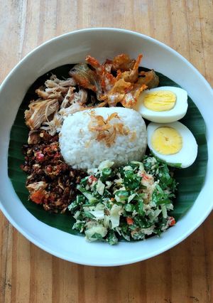 Foto resep Sego Wiwit sambel gepeng