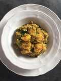 Pulao (pilaf) de quinoa y langostinos - apto para candidiasis